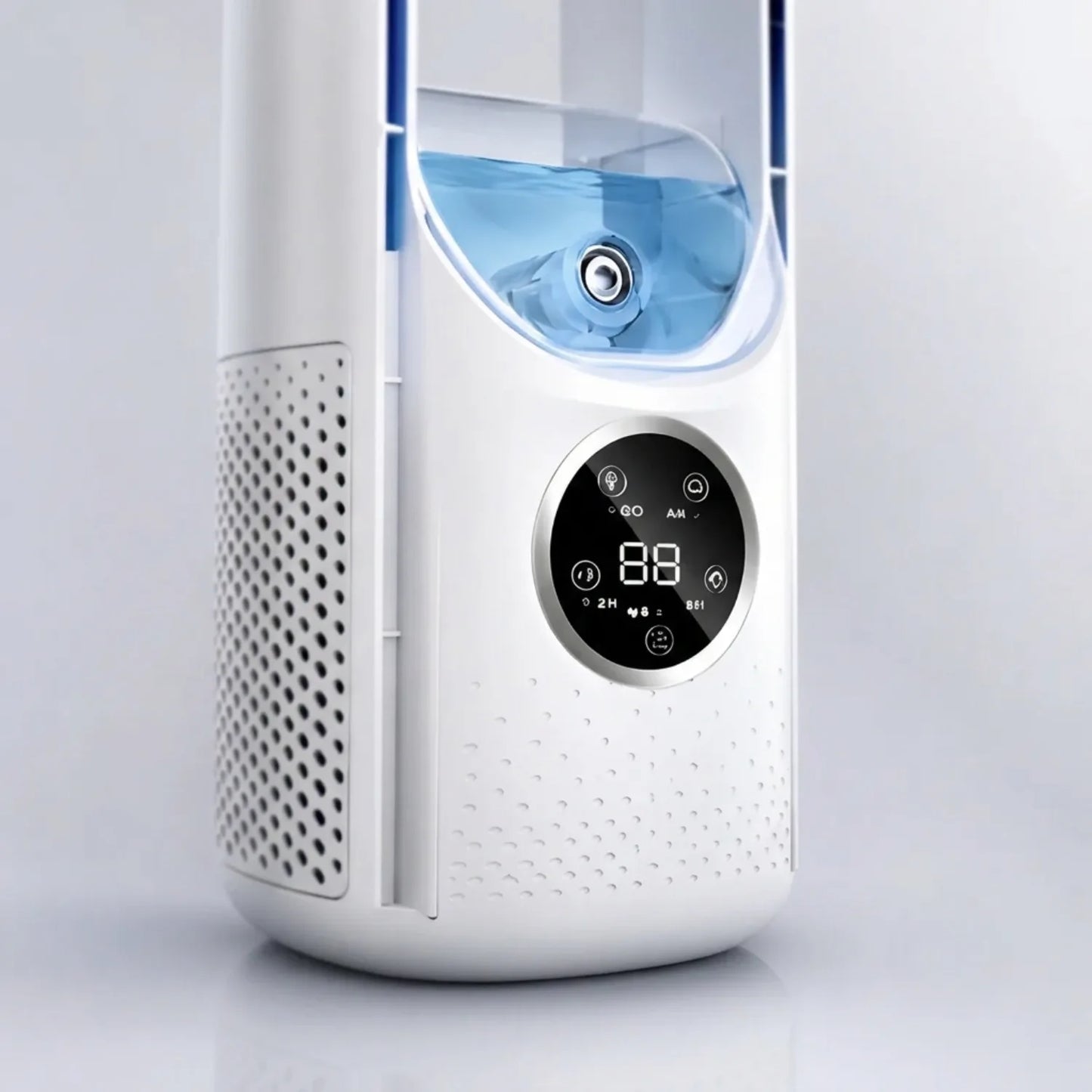 BreezeFlow Bladeless Portable Air Conditioner and Quiet Tower Cooling Fan with Remote
