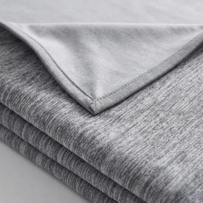 Arctivia Cooling Blanket Breathable Microfiber Lightweight Bedding in Gray and Blue