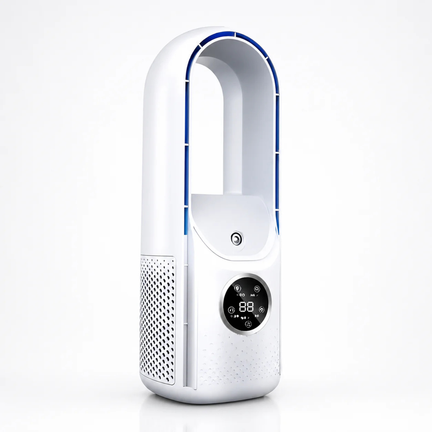 BreezeFlow Bladeless Portable Air Conditioner and Quiet Tower Cooling Fan with Remote