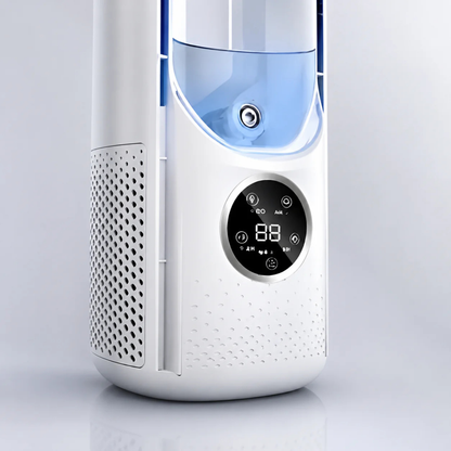 BreezeFlow Bladeless Portable Air Conditioner and Quiet Tower Cooling Fan with Remote