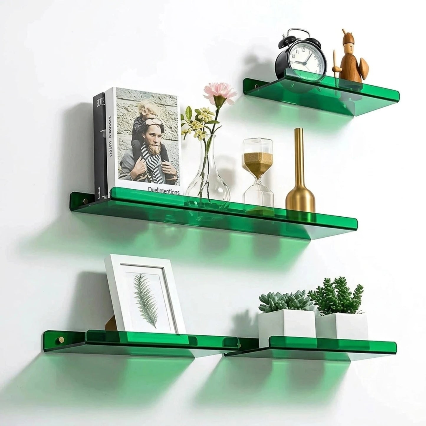 Minimalist Acrylic Floating Wall Shelf for Modern Display and Storage