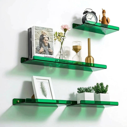 Minimalist Acrylic Floating Wall Shelf for Modern Display and Storage
